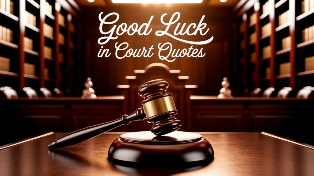 Good Luck in Court Quotes
