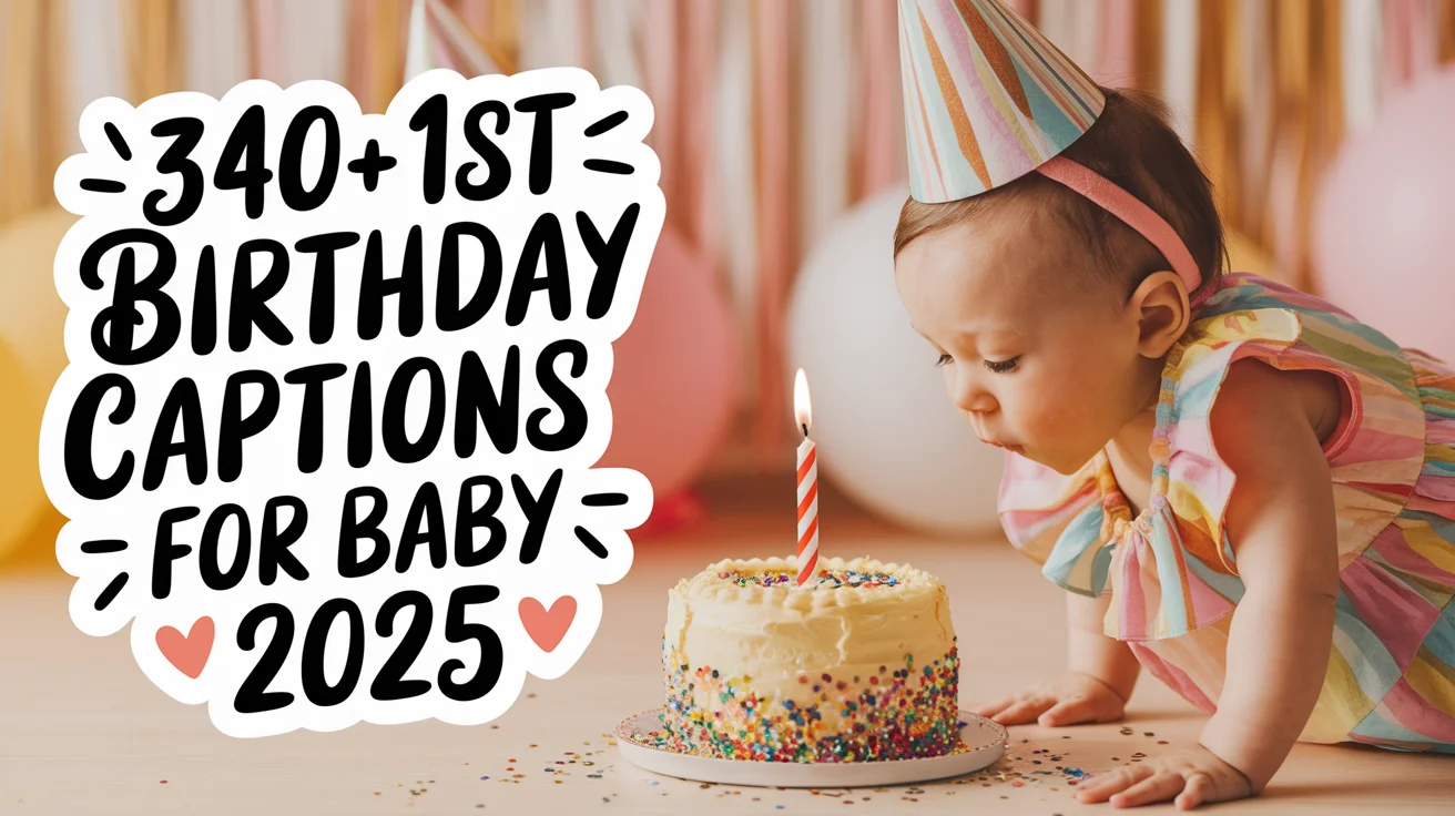 1st Birthday Captions for Baby