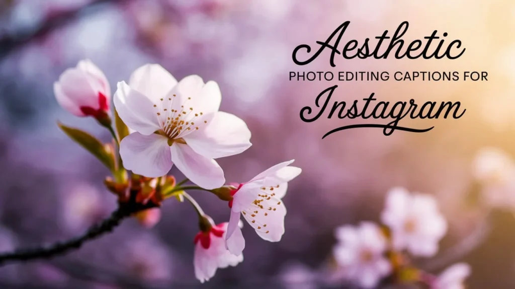 Aesthetic Photo Editing Captions for Instagram