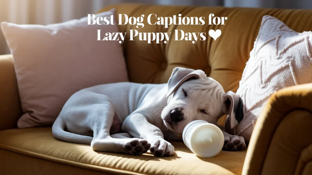 Best Dog Captions for Lazy Puppy Days