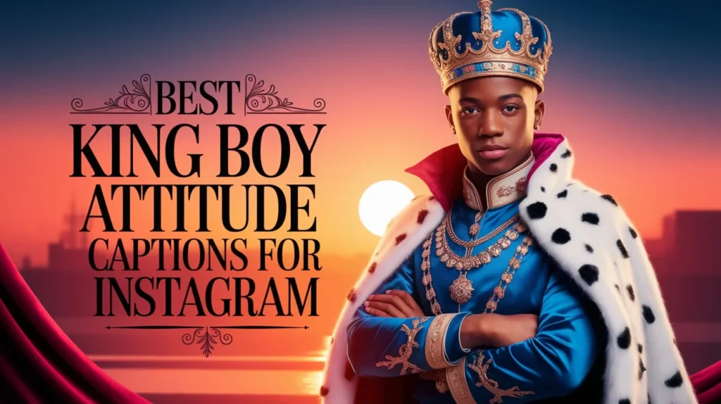 Best King Boy Attitude Captions for Instagram