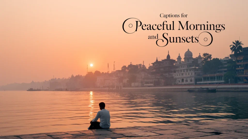 Captions for Banarasโ Peaceful Mornings and Sunsets