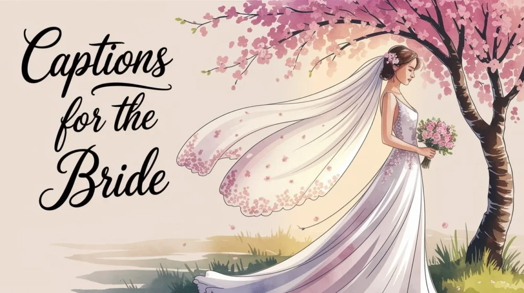Captions for the Bride