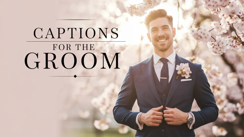 Captions for the Groom