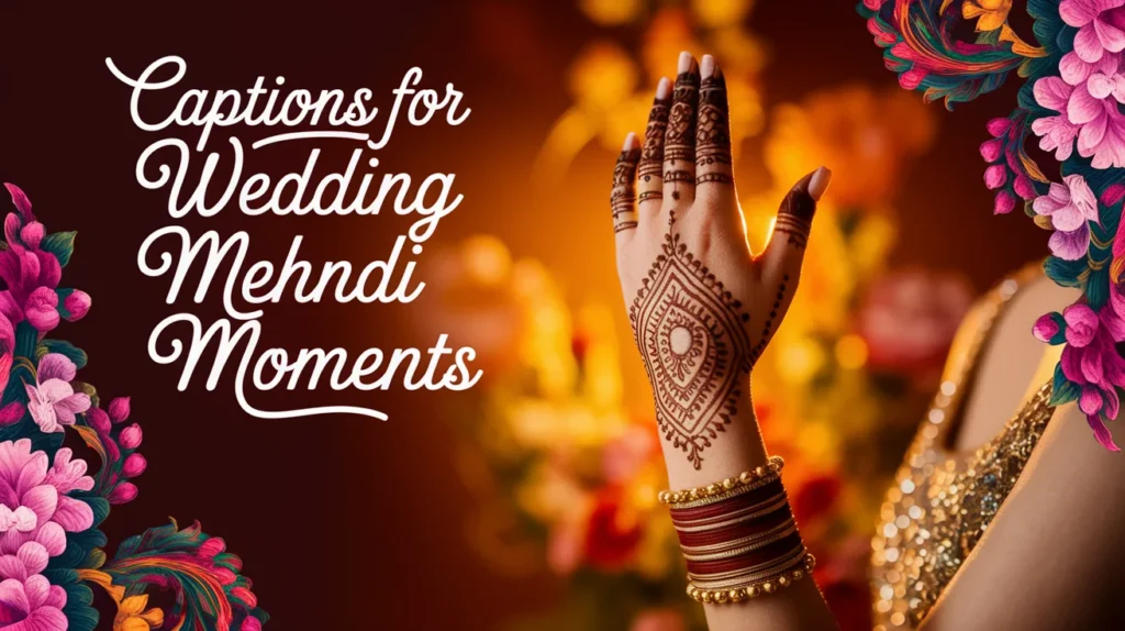 Captions for Wedding Mehndi Moments