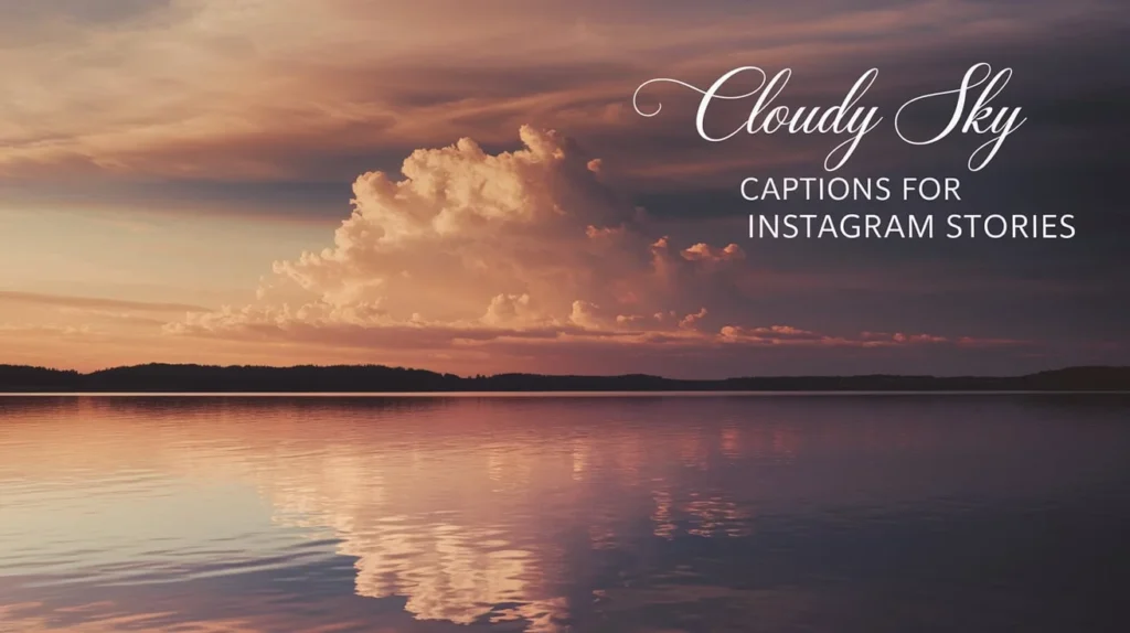 Cloudy Sky Captions for Instagram Stories