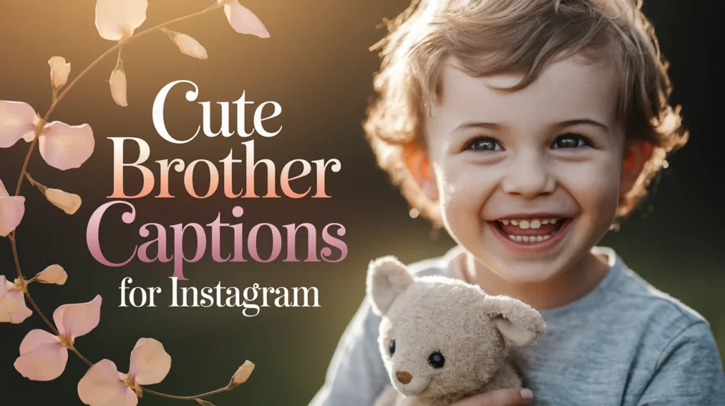 Cute Brother Captions for Instagram