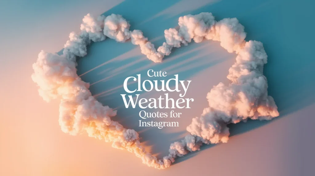 Cute Cloudy Weather Quotes for Instagram