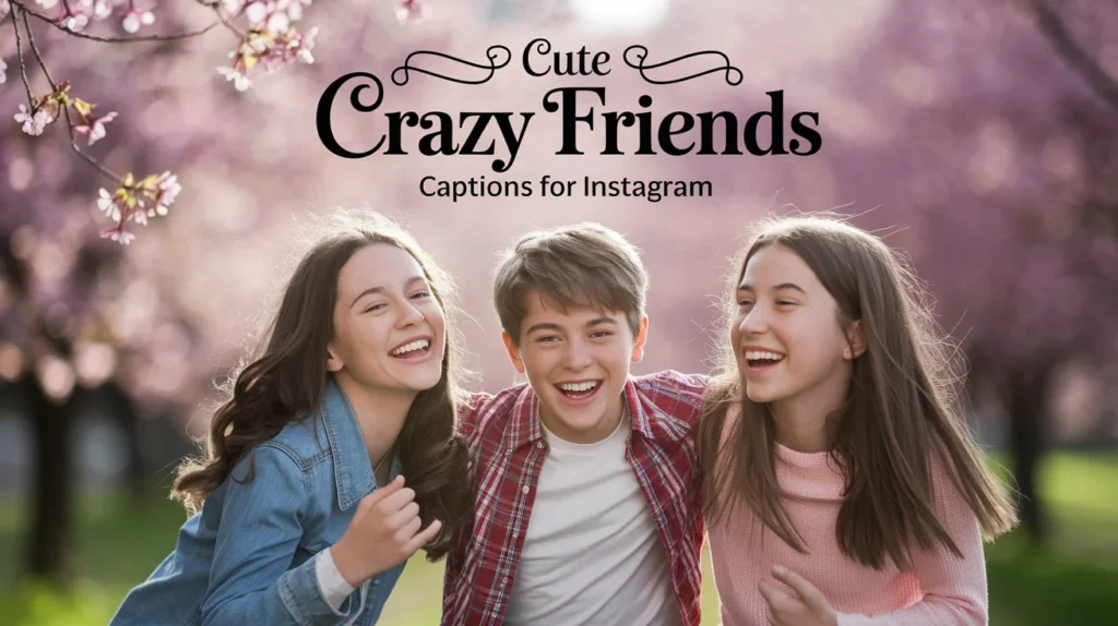Cute Crazy Friends Captions for Instagram