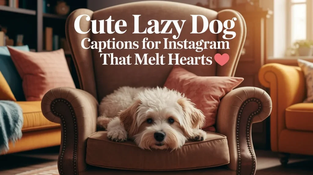 Cute Lazy Dog Captions for Instagram That Melt Hearts
