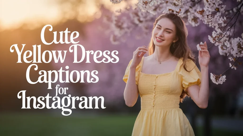 Cute Yellow Dress Captions for Instagram