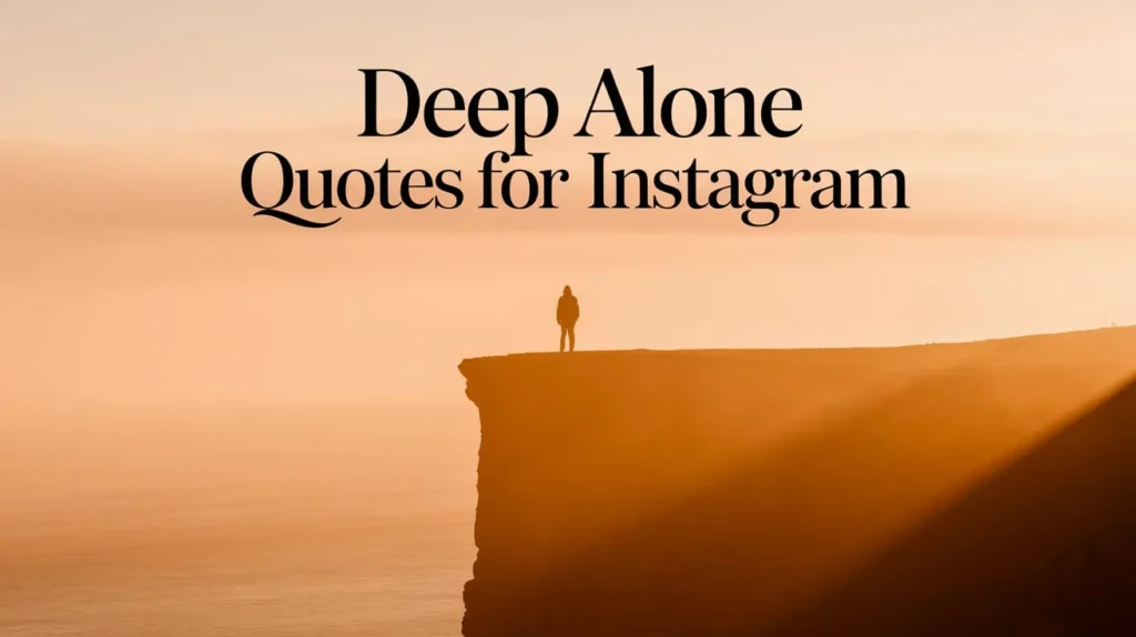 Deep Alone Quotes for Instagram