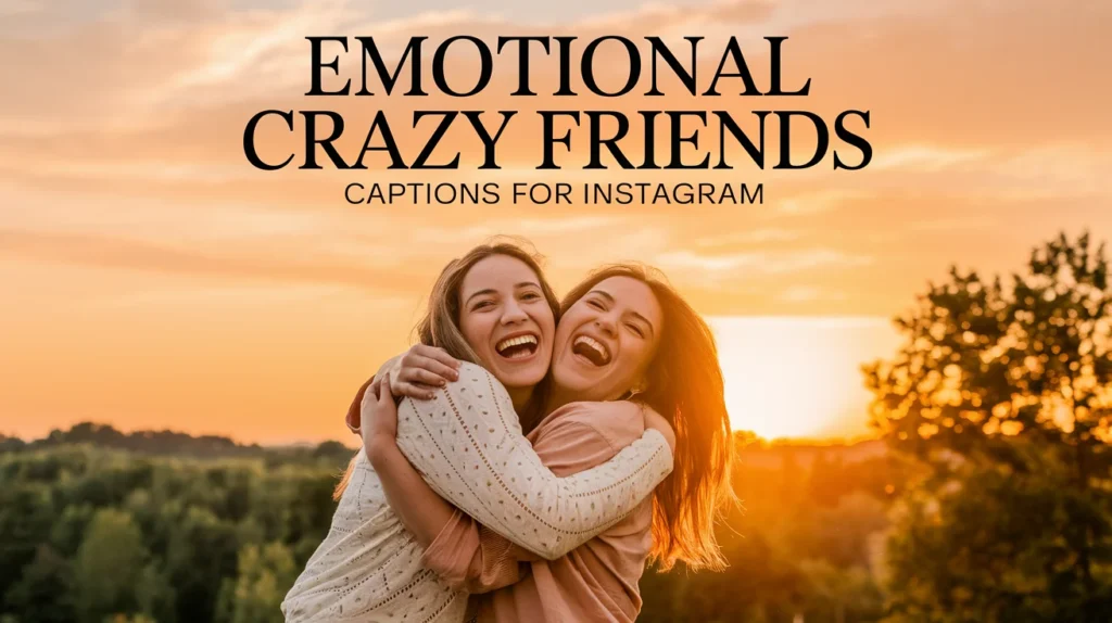 Emotional Crazy Friends Captions for Instagram