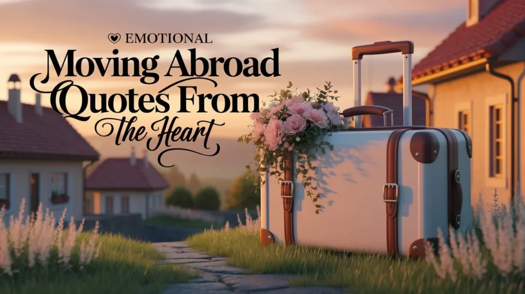 Emotional Moving Abroad Quotes From The Heart