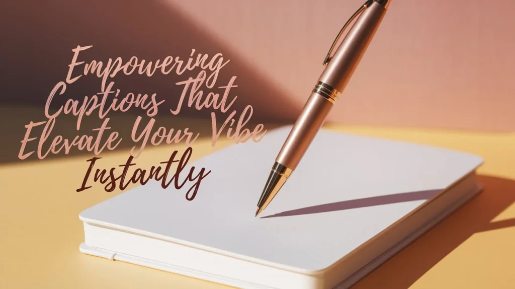 Empowering Captions That Elevate Your Vibe Instantly