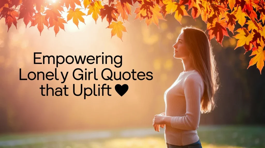 Empowering Lonely Girl Quotes That Uplift