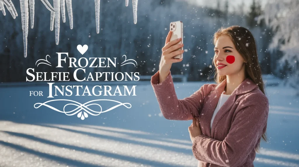 Frozen Selfie Captions for Instagram