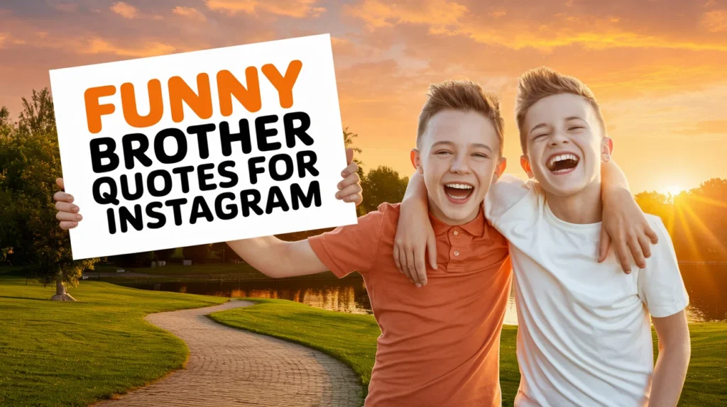 Funny Brother Quotes for Instagram