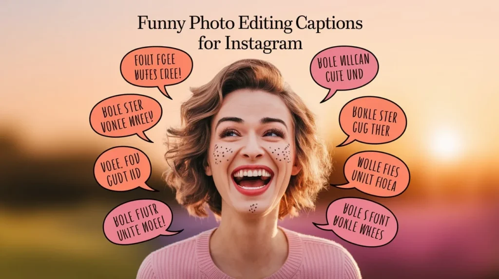 Funny Photo Editing Captions for Instagram