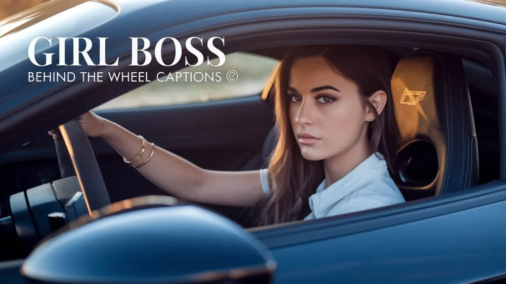 Girl Boss Behind the Wheel Captions