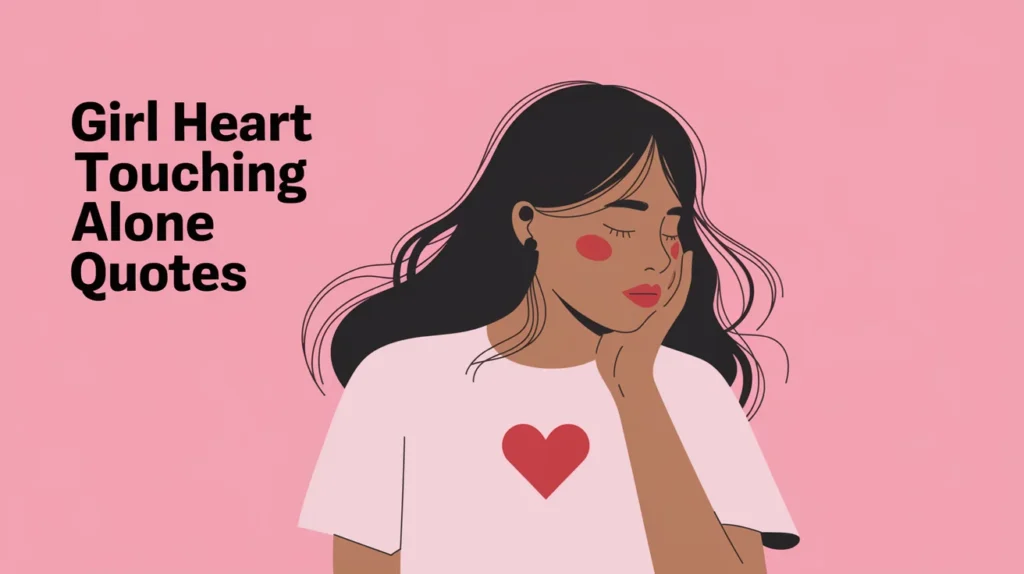 Girl Heart Touching Alone Quotes