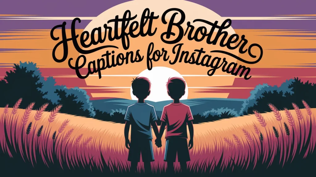 Heartfelt Brother Captions for Instagram