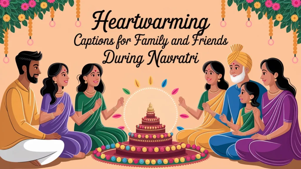 Heartwarming Captions for Family and Friends During Navratri