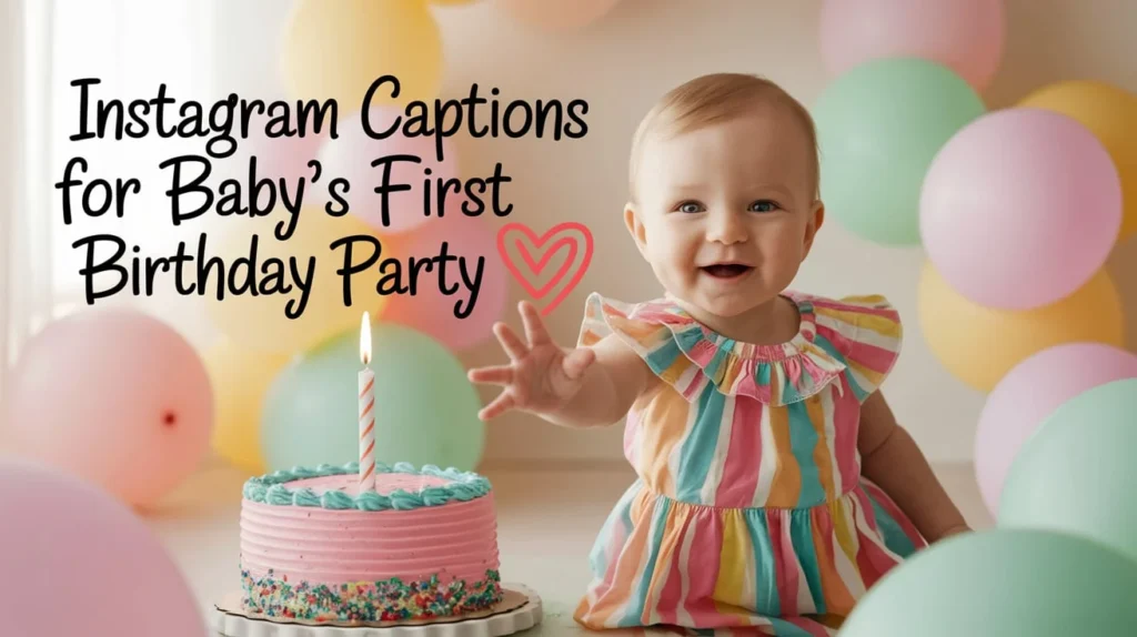 Instagram Captions for Baby’s First Birthday Party