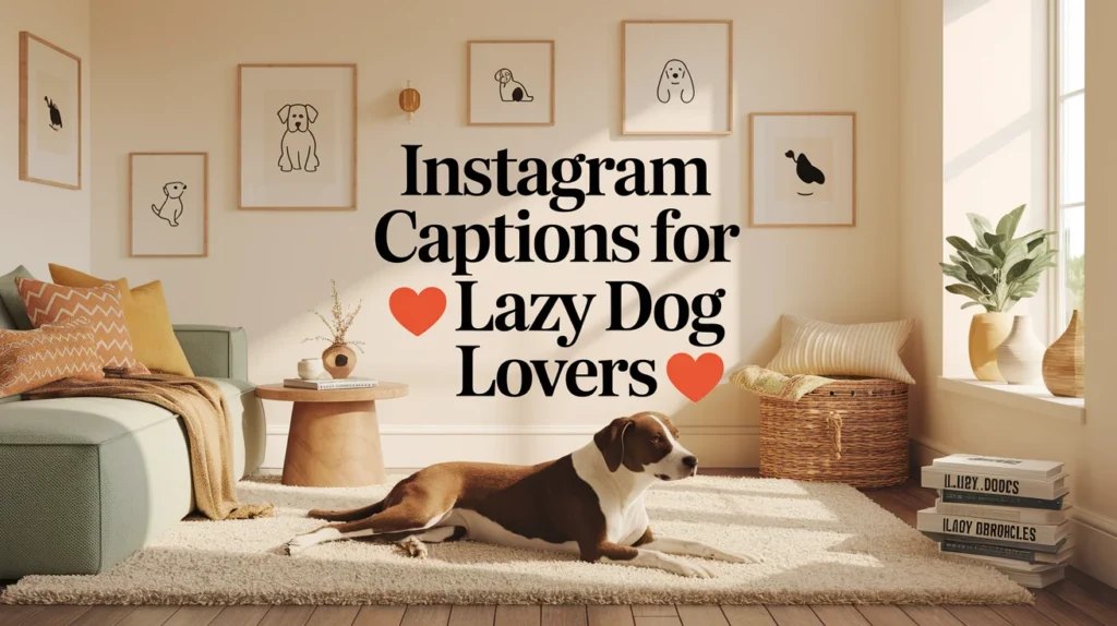 Instagram Captions for Lazy Dog Lovers