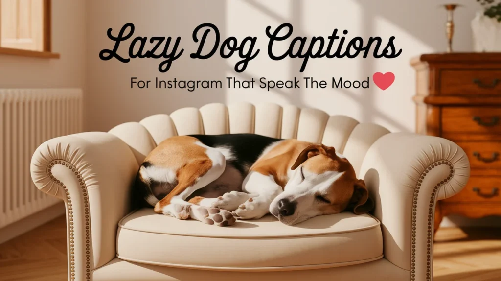 Lazy Dog Captions for Instagram That Speak the Mood