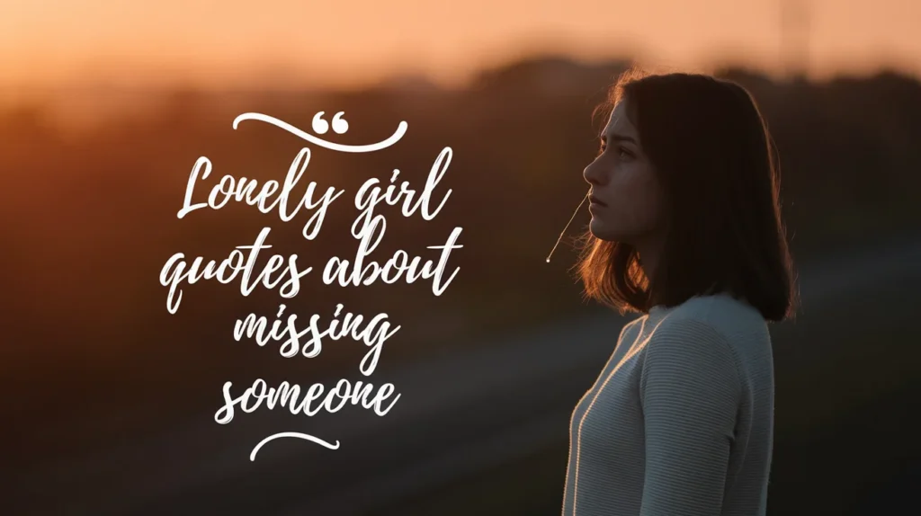 Lonely Girl Quotes About Missing Someone