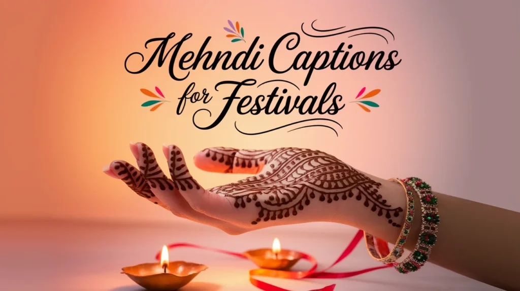 Mehndi Captions for Festivals