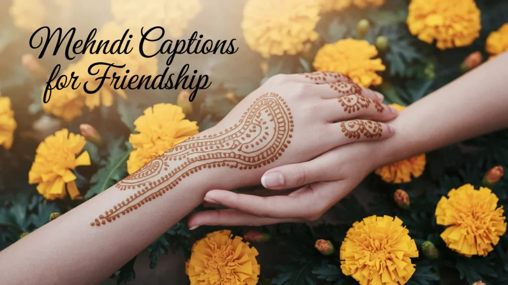 Mehndi Captions for Friendship