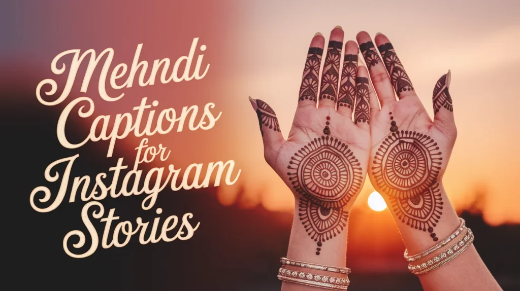 Mehndi Captions for Instagram Stories