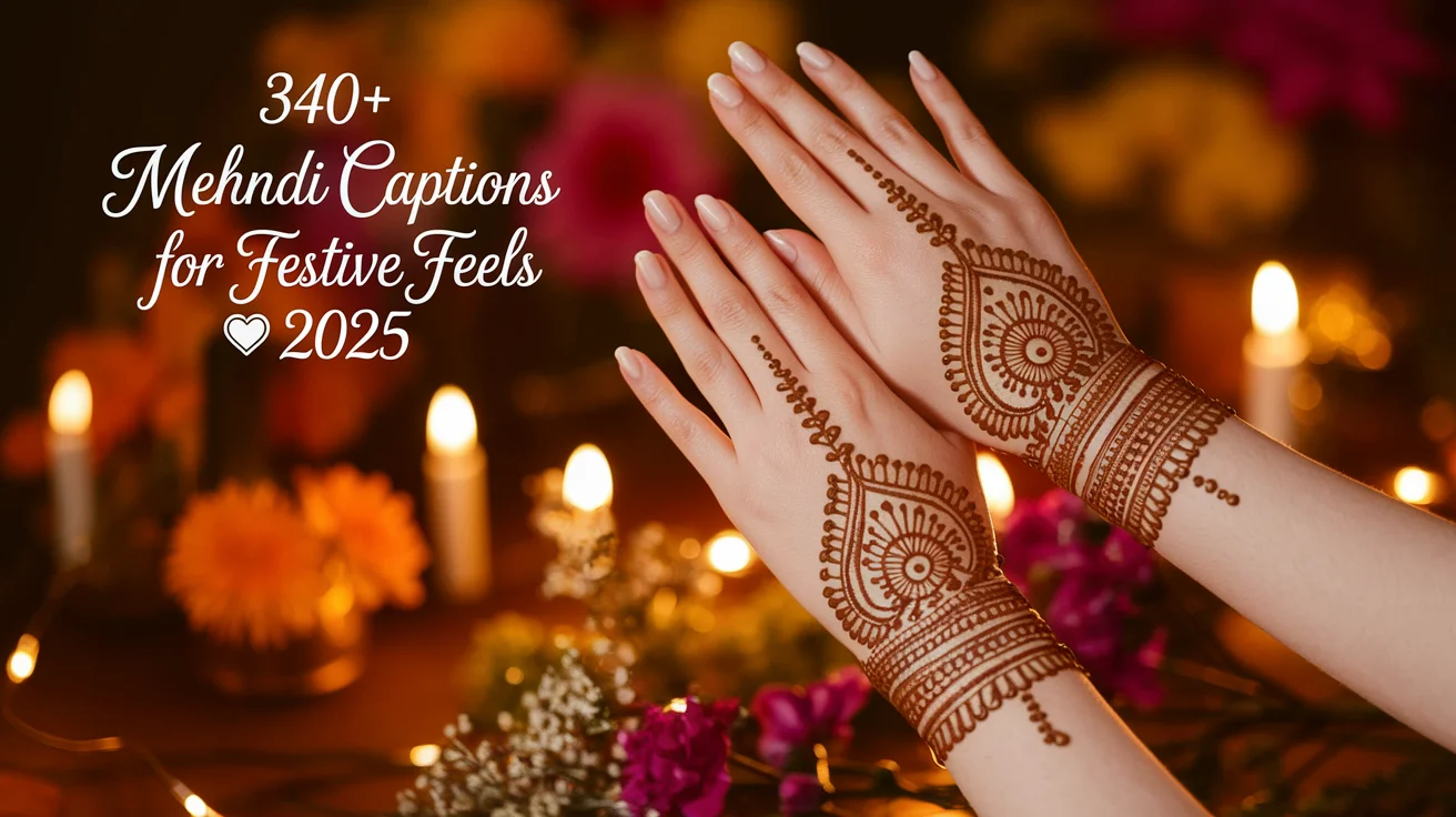 Mehndi Captions