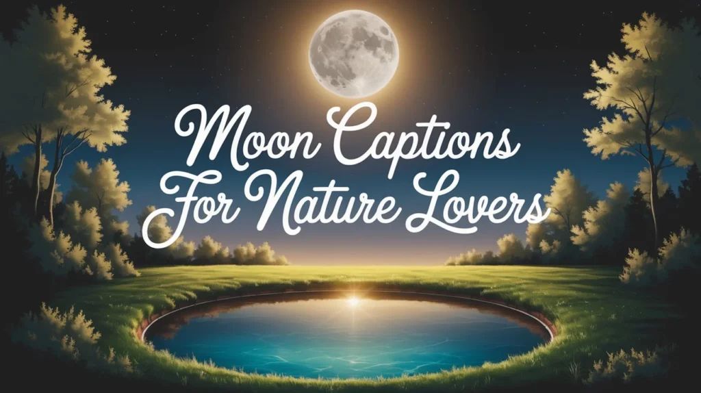 Moon Captions for Nature Lovers
