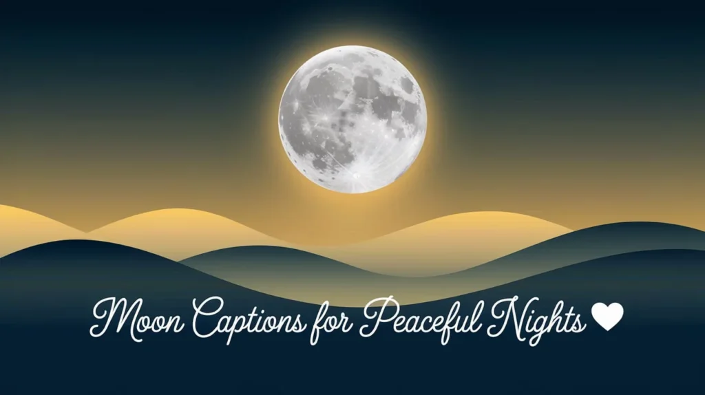 Moon Captions for Peaceful Nights