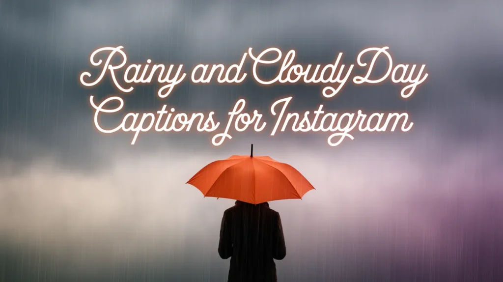 Rainy and Cloudy Day Captions for Instagram