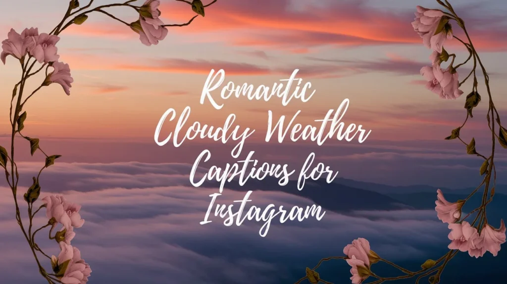 Romantic Cloudy Weather Captions for Instagram