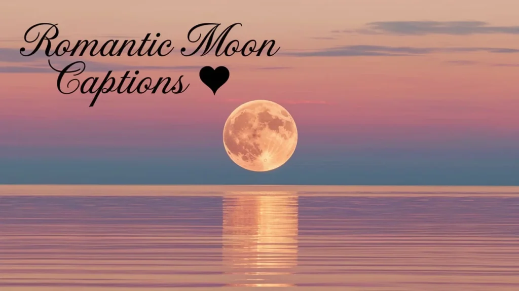 Romantic Moon Captions