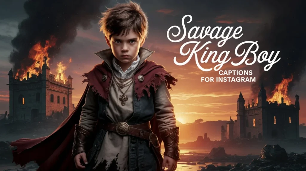 Savage King Boy Captions for Instagram