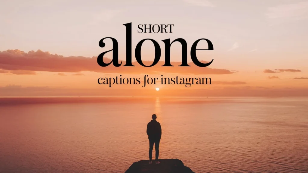 Short Alone Captions for Instagram