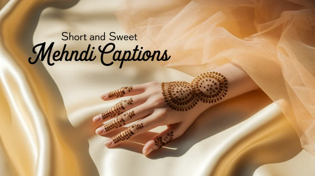 Short and Sweet Mehndi Captions