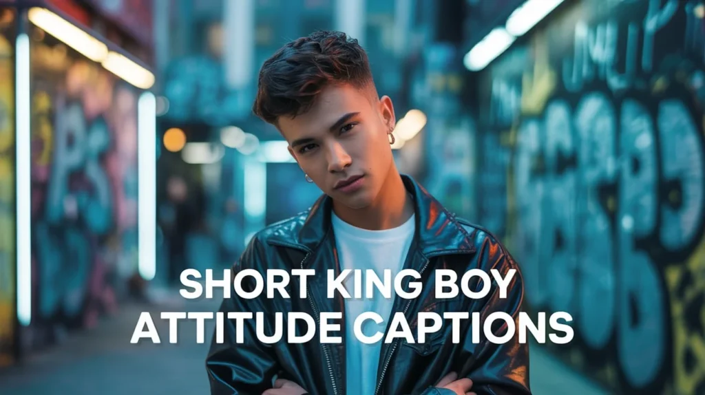 Short King Boy Attitude Captions