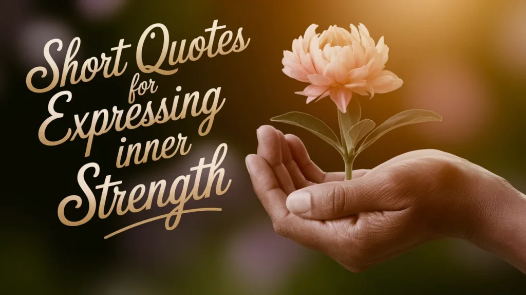 Short Quotes for Expressing Inner Strength
