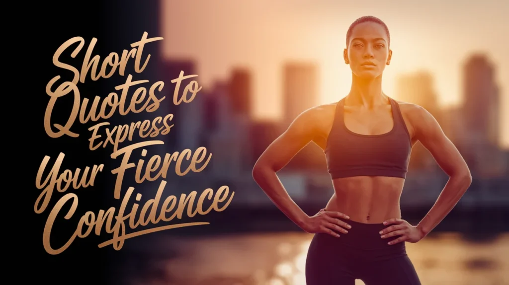 Short Quotes to Express Your Fierce Confidence