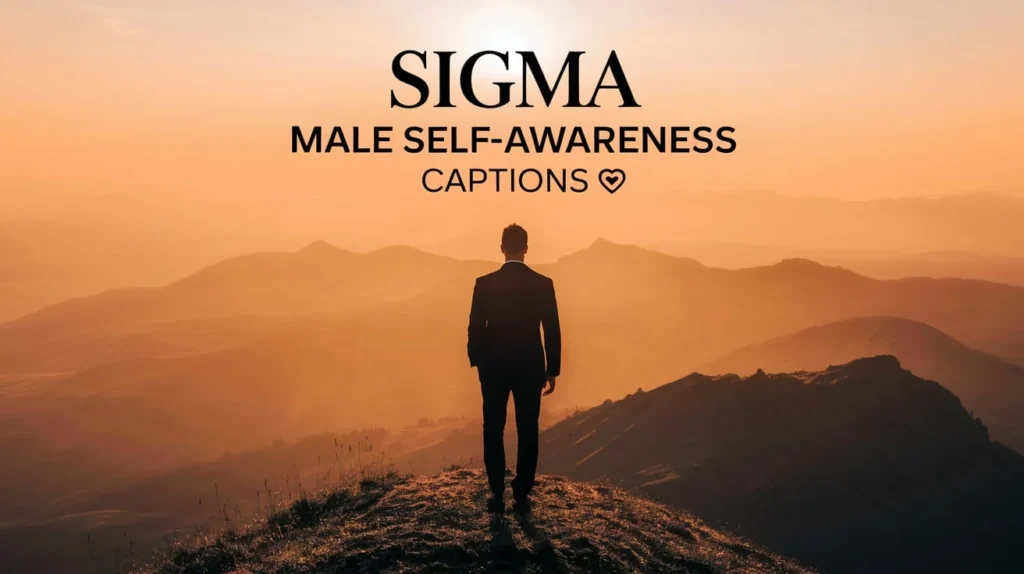 Sigma Male Self-Awareness Captions