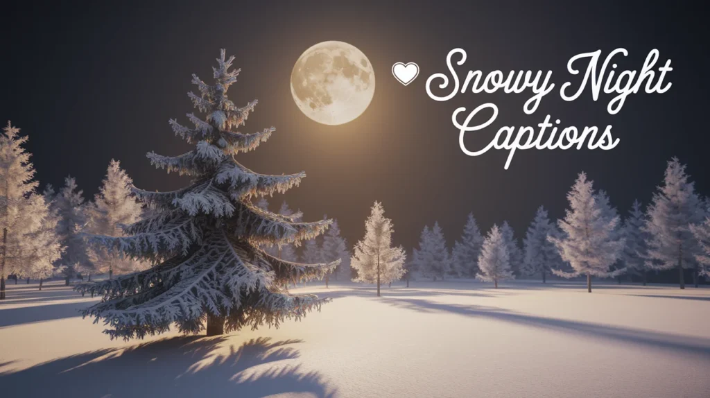Snowy Night Captions