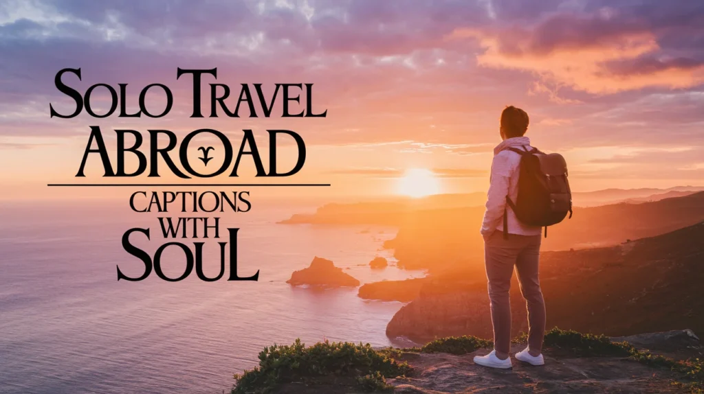 Solo Travel Abroad Captions With Soul