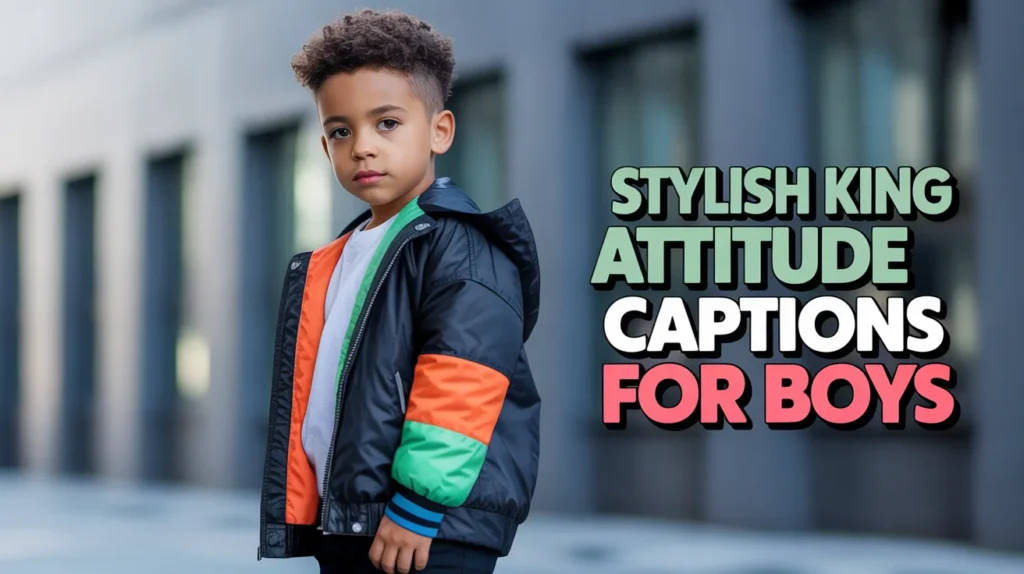 Stylish King Attitude Captions for Boys